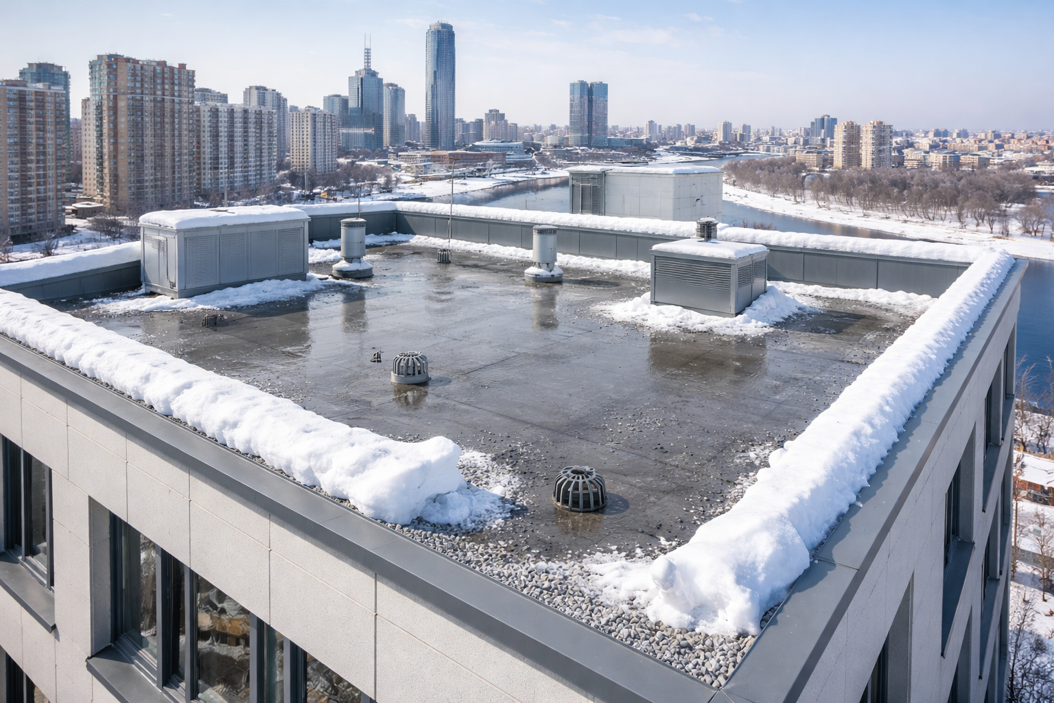 Очистка крыши